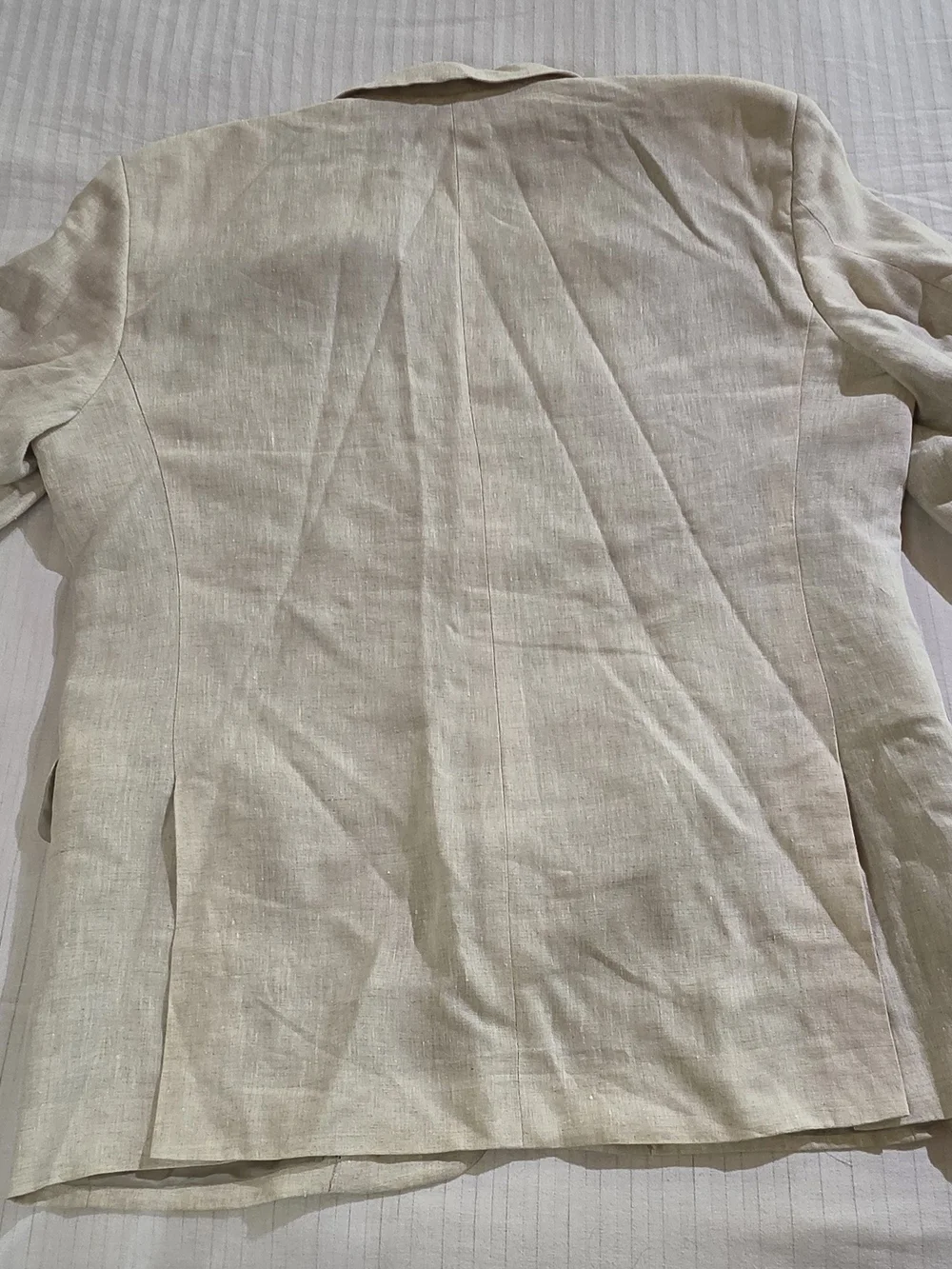 Nordstrom 100% Linen Tan Blazer Sport Coat Fratelli Ormezzano Men's 42R